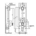 Jaquar FLV-CHR-1075FS i-Flush Concealed Cistern Floor Mounting Frame