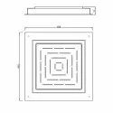 Jaquar Maze Prime Square Single Function Overhead Shower