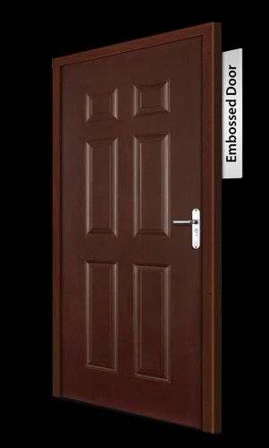 Metal Embossed Doors, Thickness: 46 mm