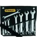 Stanley 87-718 8 Pieces Double Open End Slimline Spanner Set